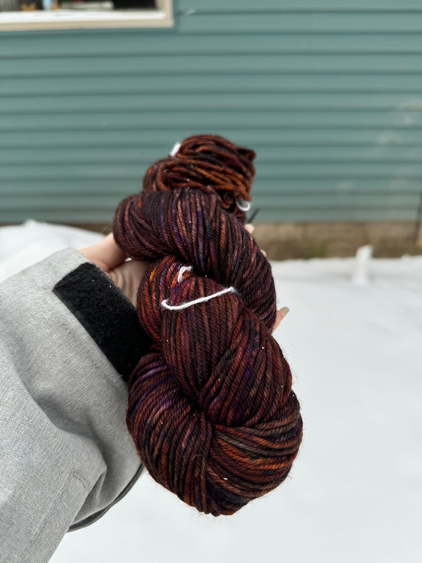 Purple Rain - Hand Dyed Wool Yarn - Worsted