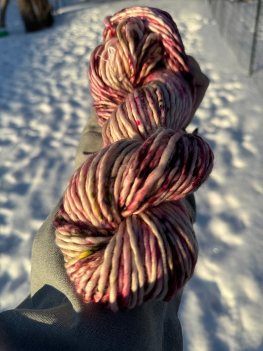 Fairy Garden - Hand Dyed Wool Yarn - Heavy Bulky