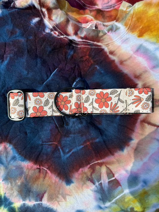 Fall Flowers - Recycled Canvas Collar