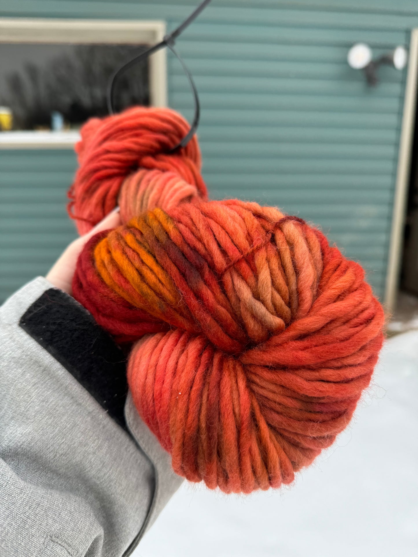 Lobster - Hand Dyed Wool Yarn - Super Bulky