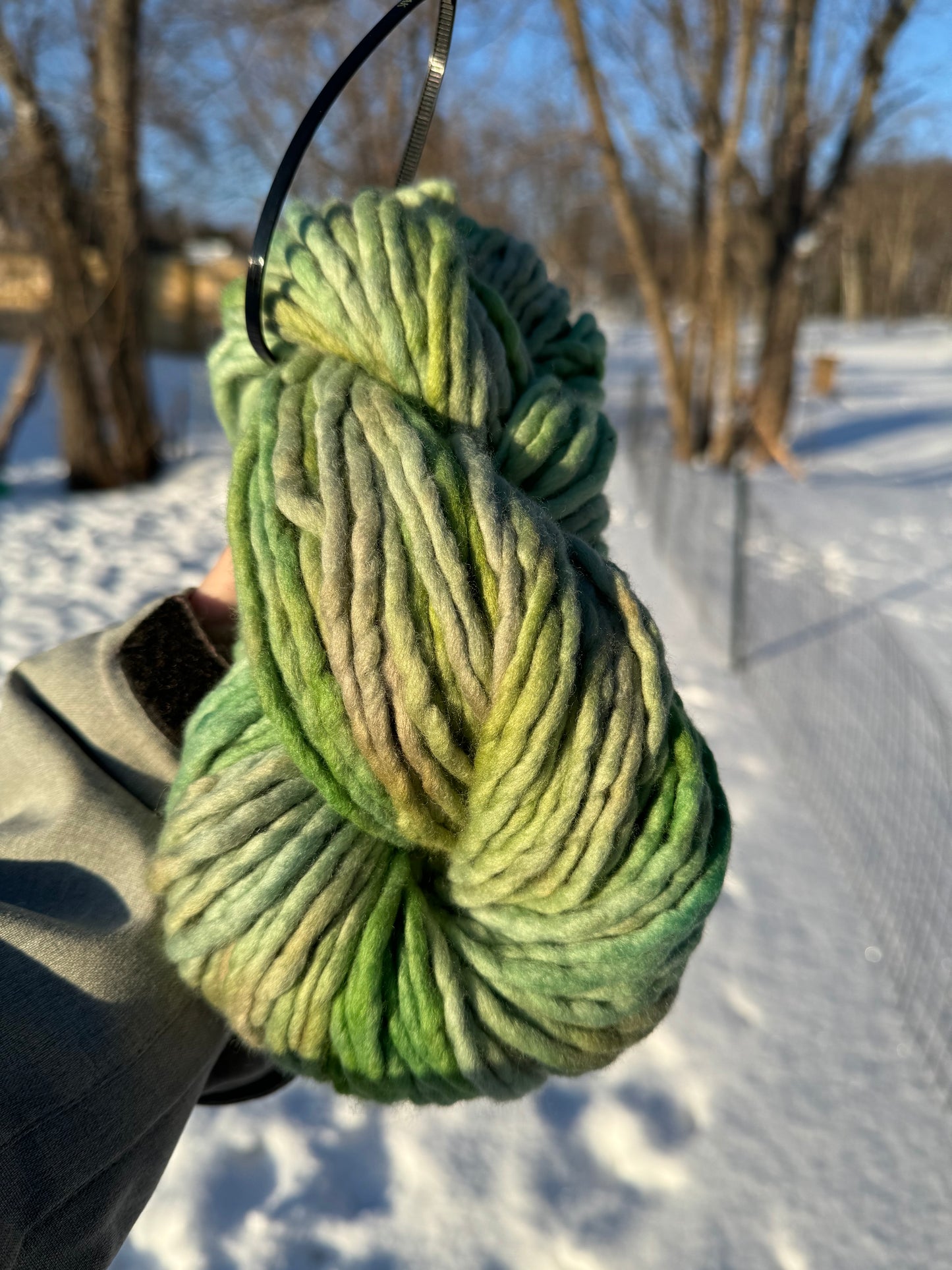 Sea Cucumber - Hand Dyed Wool Yarn - Super Bulky