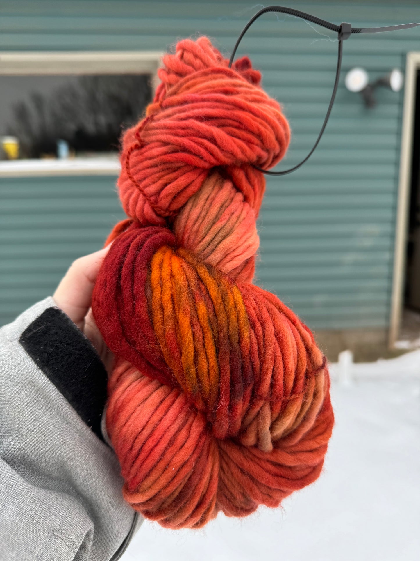 Lobster - Hand Dyed Wool Yarn - Super Bulky