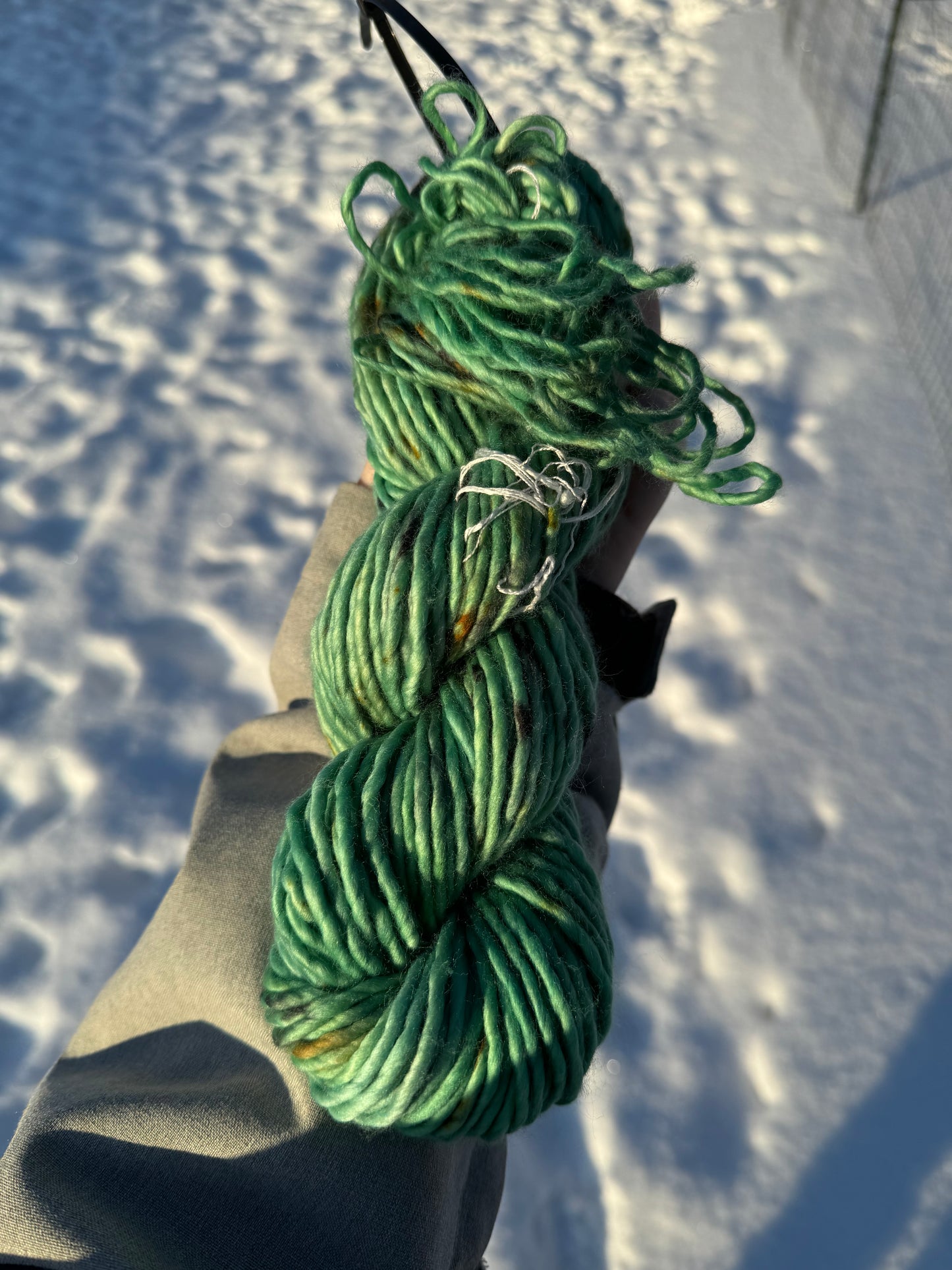 Mint Chip - Hand Dyed Wool Yarn - Heavy Bulky