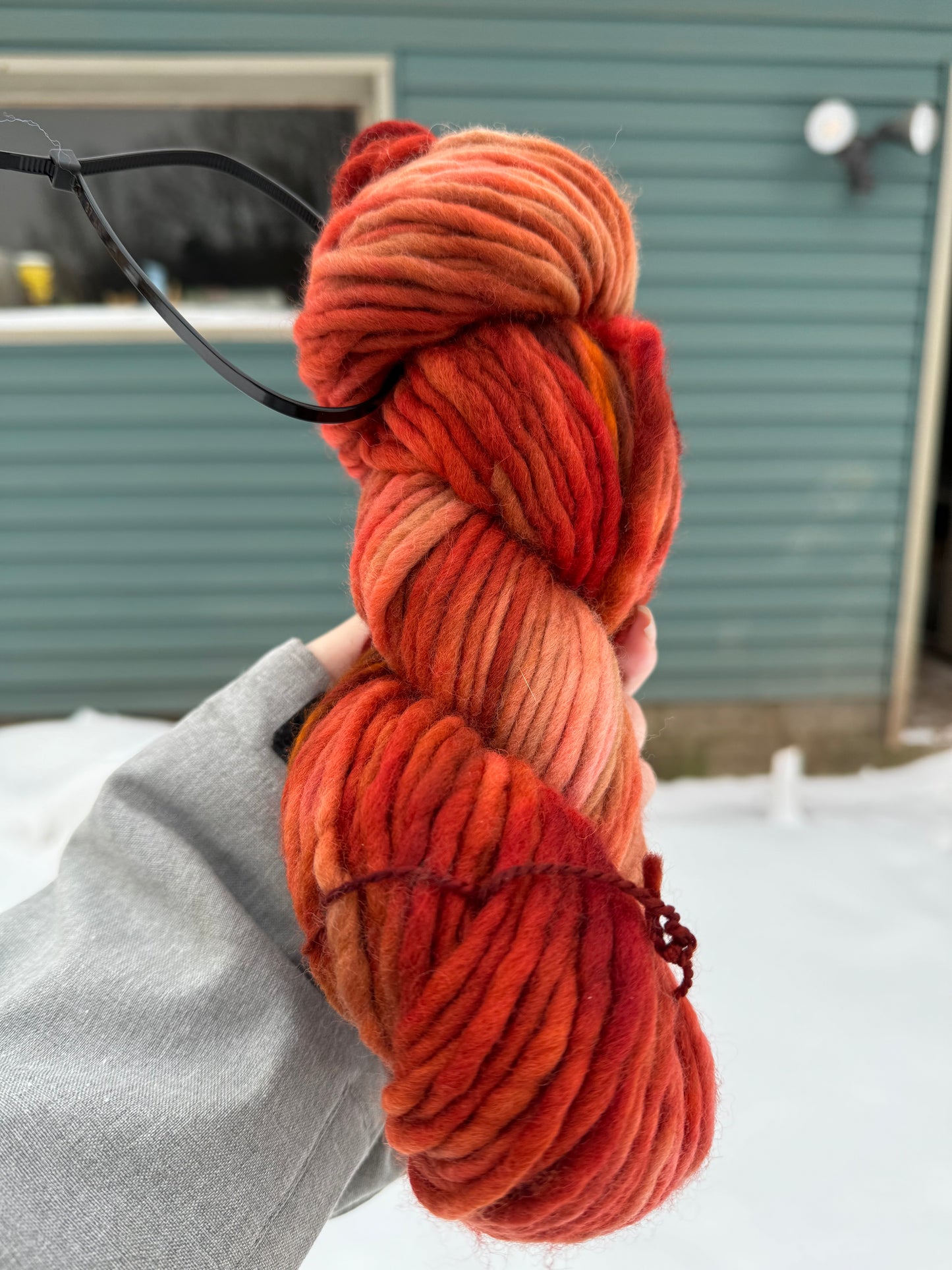 Lobster - Hand Dyed Wool Yarn - Super Bulky