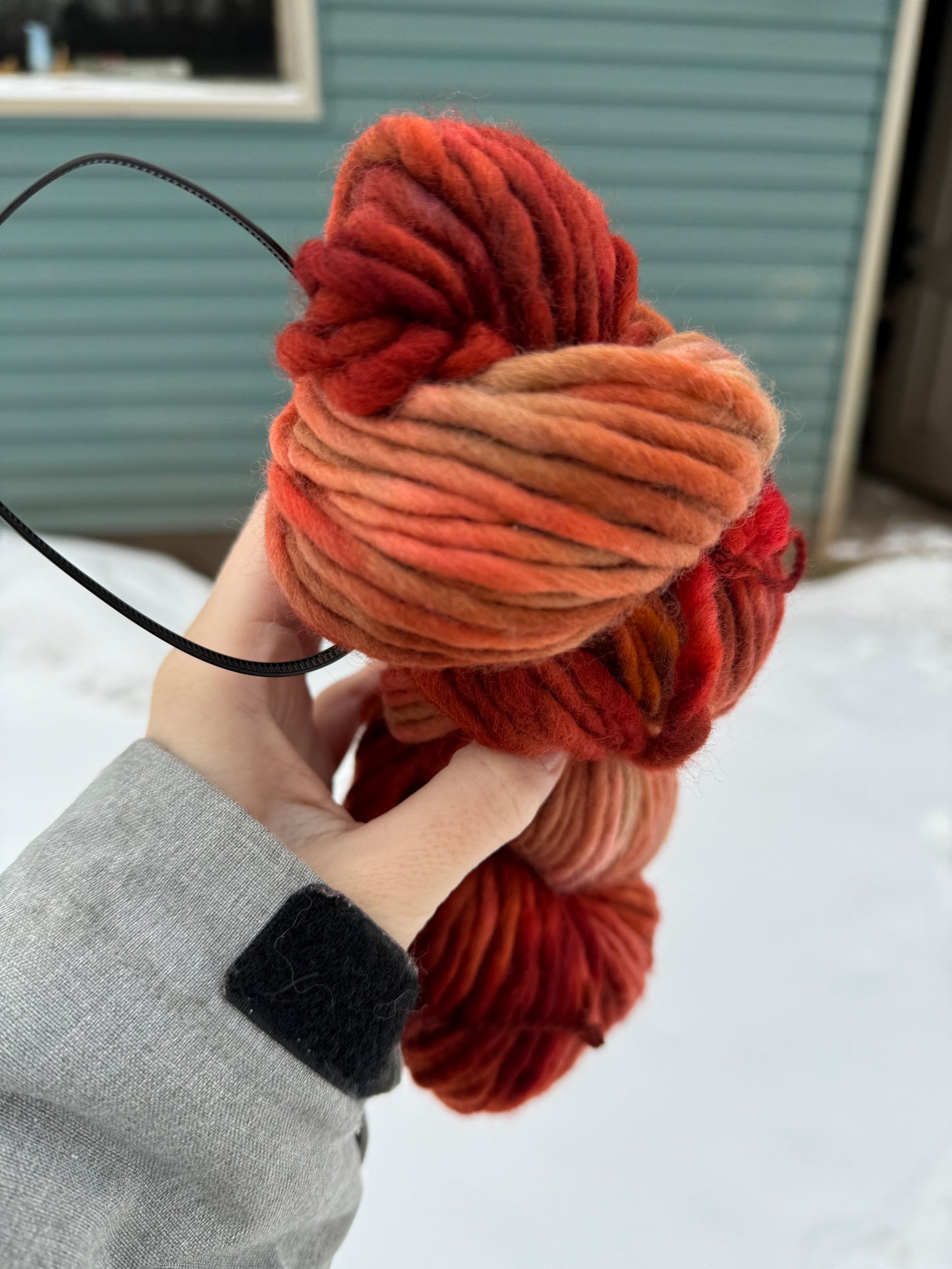 Lobster - Hand Dyed Wool Yarn - Super Bulky