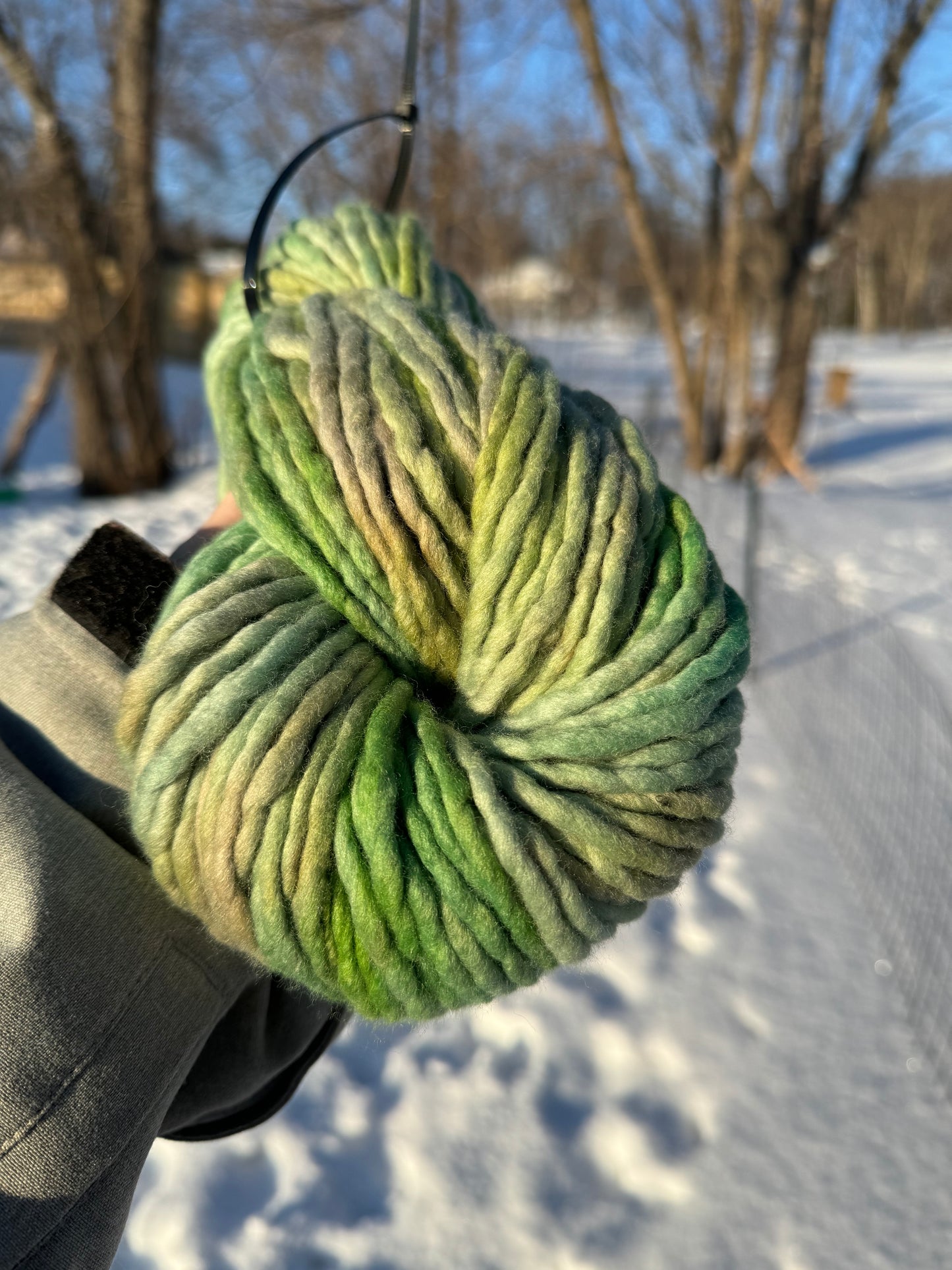 Sea Cucumber - Hand Dyed Wool Yarn - Super Bulky